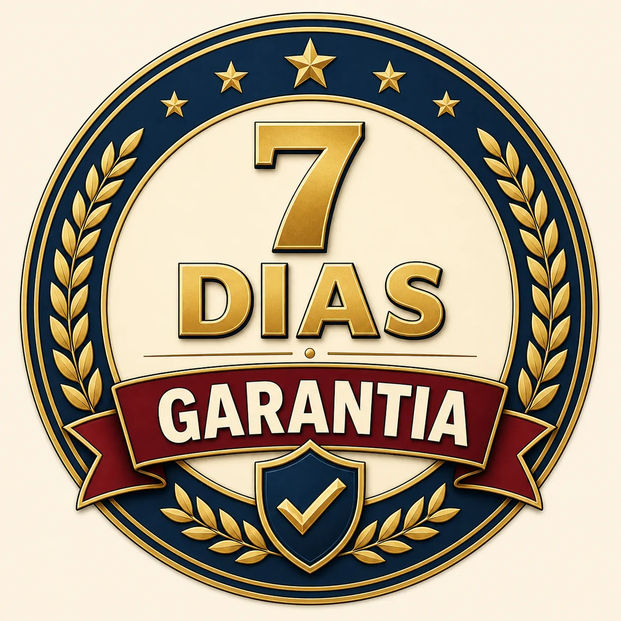 Selo de garantia de 7 dias